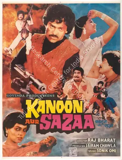 Raj Bharath (Director), Kanoon Aur Sazaa, 1992, Full Sheet Poster