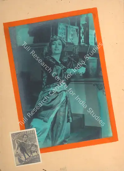 Noshir Engineer (Producer), Shamsheer Baaz, 1953, Photographic Still Mounted on Lobby Card