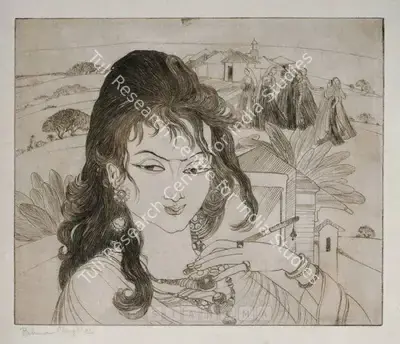 M.A.R. Chughtai (Artist), Sundar, Graphic Art