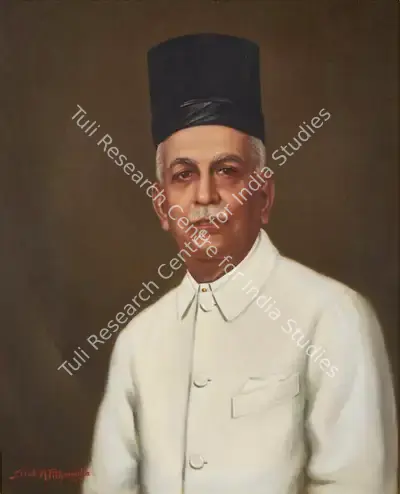 Sorab M. Pithawalla (Artist), Portrait of Nanabhai Kharshetji Bharucha, 1947, Painting