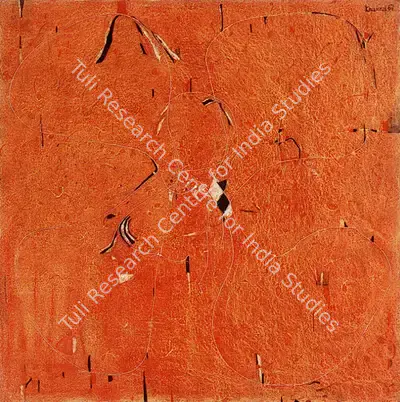 Balraj Khanna (Artist), Saffron Square '67, 1967, Painting
