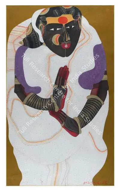 Thota Vaikuntam (Artist), Untitled (Figure), 1998, Painting