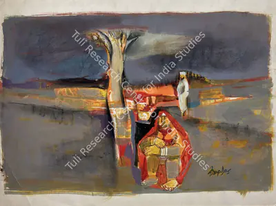 Arup Das (Artist), Untitled (Man and Woman), Painting