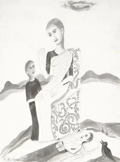 Lalitha Lajmi (Artist), Untitled, 2007, Painting