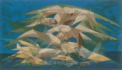 Jehangir Sabavala (Artist), Marine Encounter, 1962, Painting