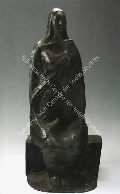 B. Vithal (Artist), Seated Figure, Sculpture