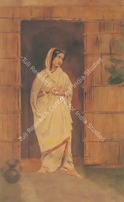 Hemendranath Mazumdar (Artist), Bengali Woman, Painting