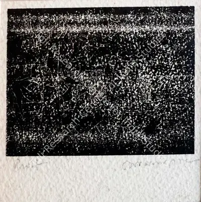Somnath Hore (Artist), Untitled (Forest scene), 1970, Graphic Art