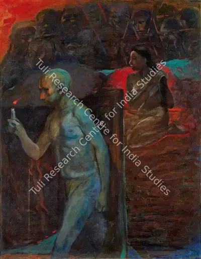Sud, Anupam (Artist). Whistling Winds, n.d. | Painting, AG.Onl/12.12.23, 2023 · Asta Guru