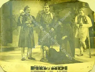 A.A. Nadiadwala (Producer), Mehndi, 1958, Lobby Card
