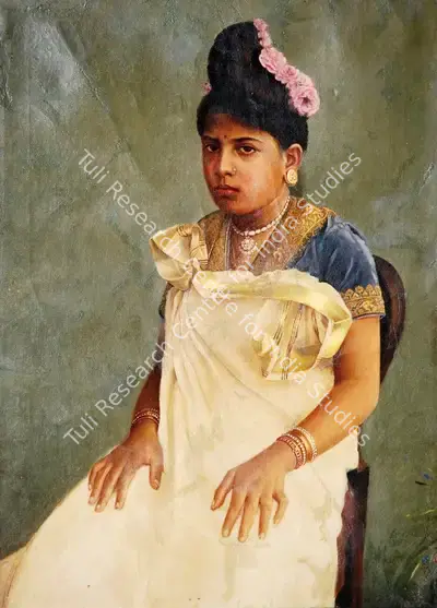 Attributed to Raja Ravi Varma (Artist), Malabar Beauty, 1891, Painting