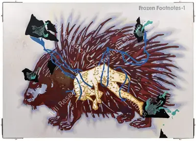 Jitish Kallat (Artist), Frozen Footnotes - 1, 2005, Painting