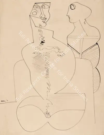 Jatin Das (Artist), Untitled, 1971, Drawing