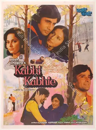 Yash Chopra (Producer), Kabhi Kabhie, 1976, Full Sheet Poster