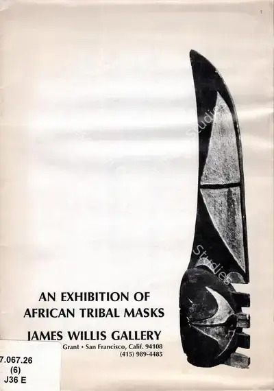 Ruth Bernhard (Photographer), An Exhibition of African Tribal Masks, 1975, Edited Book