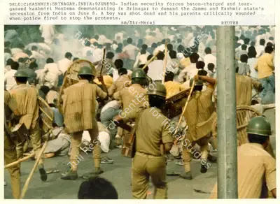 Meraj (Photographer), Del01C: Kashmir: Srinagar, India: 9June90, 1990, Contemporary Photograph