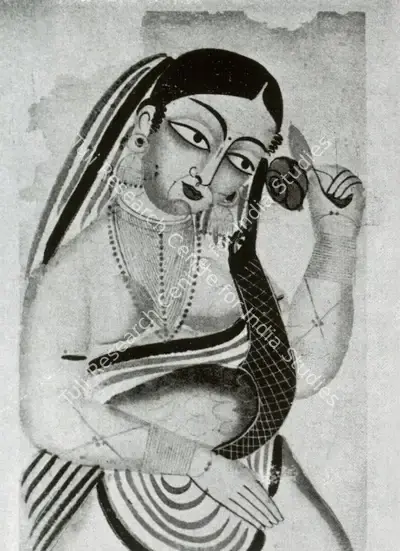 Unknown (Artist), Woman with Peacock, 1875, Painting