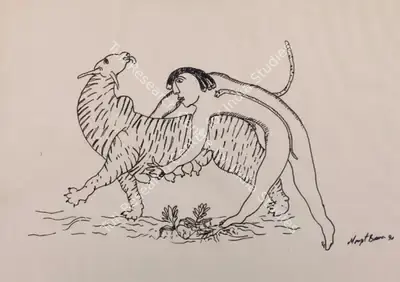 Manjit Bawa (Artist), Untitled, 1990, Drawing