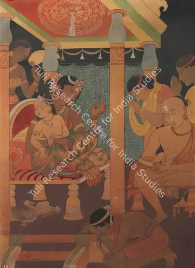 A.K. Haldar (Artist), Untitled, 1953, Painting