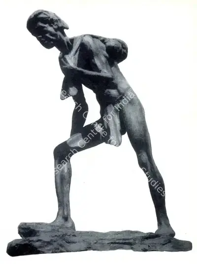 D.P. Roy Chowdhury (Artist), Tired Man, Sculpture