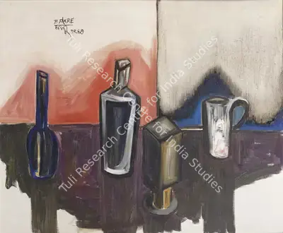 S.K. Bakre (Artist), Untitled (Still Life), 1961, Painting