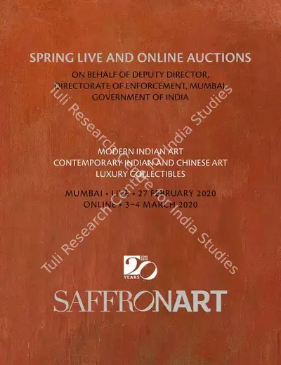 Saffronart (Auction House), Spring Live Auction, 2020, Auction Catalogue
