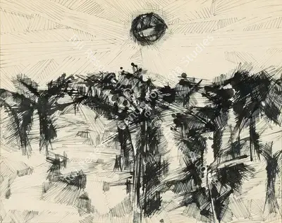 Bhupen Khakhar (Artist), Untitled, 1962, Drawing