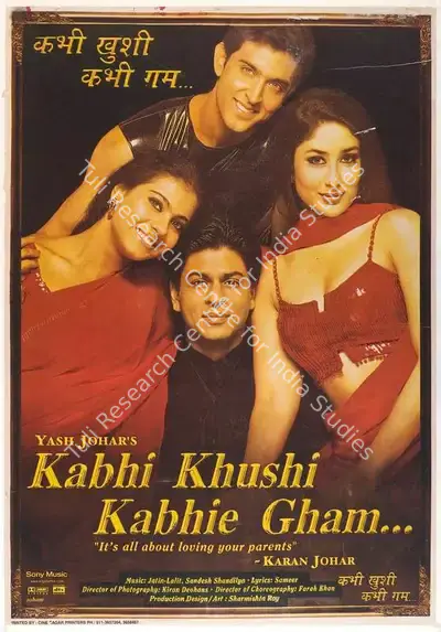 Hiroo Johar (Producer), Kabhi Khushi Kabhi Gham, 2001, Full Sheet Poster