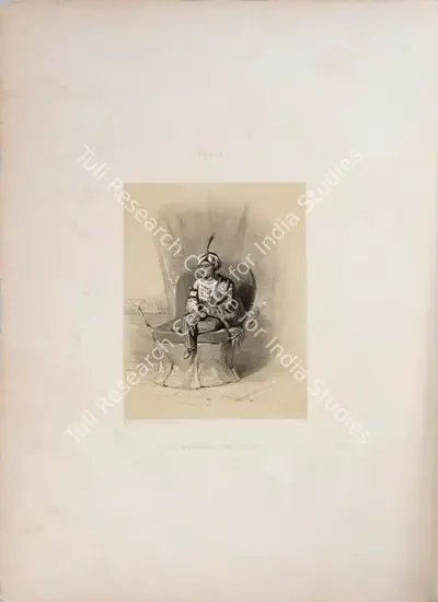 J.D. Hardinge (Lithographer), The Maharajah Dhulip Sing, 1847, Lithograph