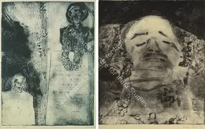 Gieve Patel (Artist), Lost Monument, 1971, Graphic Art