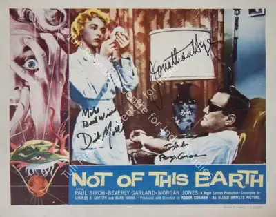 John J. Mescall (Cinematographer), Not of This Earth, 1957, Lobby Card