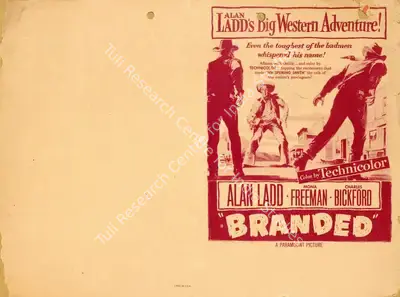 Rudolph Mate (Director), Branded, 1950, Handbill
