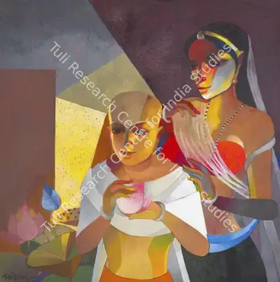 Niren&nbsp;Sengupta (Artist), Spiritual Journey, 2003, Painting