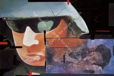 Riyas Komu (Artist), Sleeping Hills, 2002, Painting