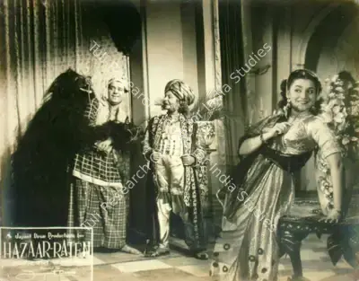 Jayant Desai (Director), Hazaar Raten, 1953, Lobby Card
