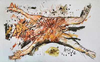 F.N. Souza (Artist), Untitled, 1962, Painting