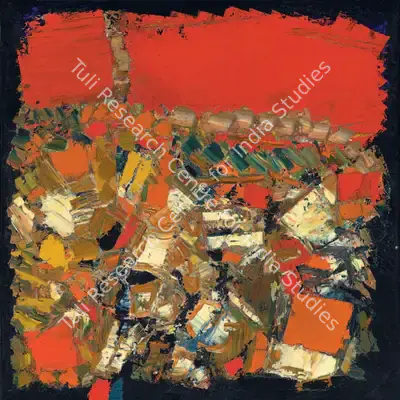 Raza, S.H. (Artist). Rajasthan I. Oil on canvas, 1961 | Painting | FineArts | 00645505