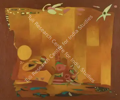 Zubeida Agha (Artist), Untitled (Interior), 1982, Painting
