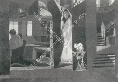 Gaganendranath Tagore (Artist), House Mysterious , Painting