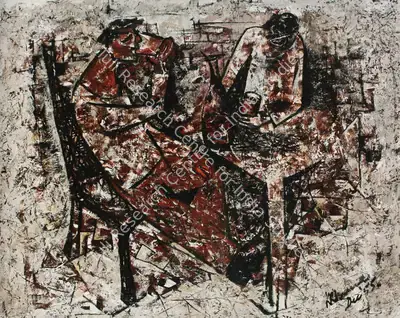 Krishen Khanna (Artist), Untitled, 1955, Painting