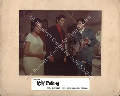 Shakti Samanta (Producer), Kati Patang, 1970, Photographic Still Mounted on Lobby Card