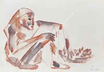 Somnath Hore (Artist), Untitled, 1982, Painting