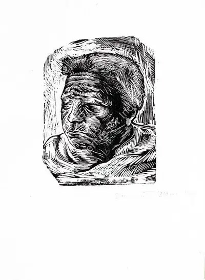Somnath Hore (Artist), Untitled (Tebhaga), 1961, Sculpture