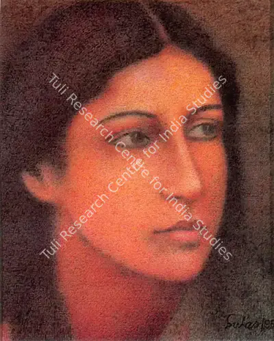 Suhas Roy (Artist), Charulata, 1996, Painting