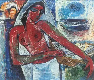 Anthony Doss (Artist), Fisher Woman, 1957, Painting