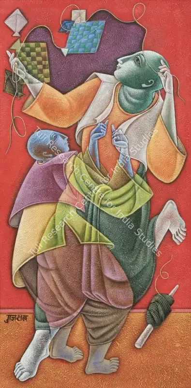 Gujral, Satish (Artist). Untitled (Kite), 2003 | Painting, Sa.Onl/23.06.22, 2022 · Saffronart
