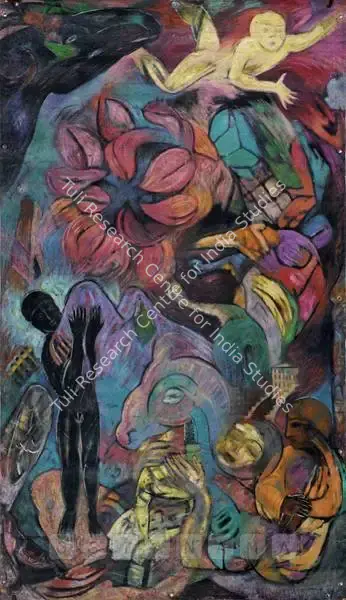 Thozhur, Vasudha (Artist). Story Without End, 1990 | Painting, Os.Del/27.07.07, 2007 · Osian's