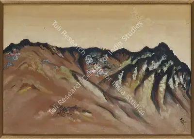 Rathindranath Tagore (Artist), Untitled (View of mountains in Dehradun), 1950, Painting