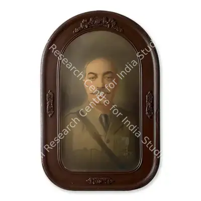 Edric Wirth (Artist), Portrait of a Parsi Officer, Painting