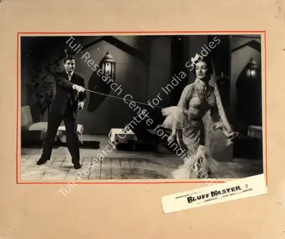 Subhash Desai (Producer), Bluff Master, 1963, Photographic Still Mounted on Lobby Card